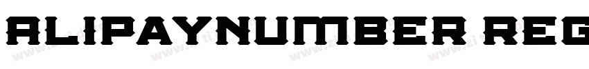 AlipayNumber Regula字体转换
